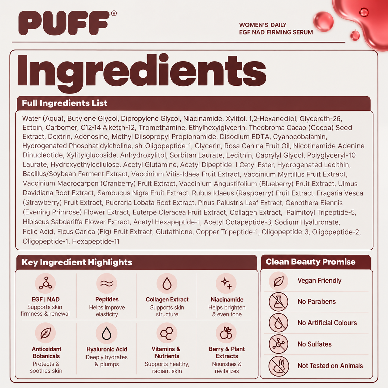 PUFF Firming Serum